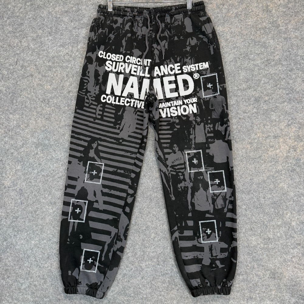 Named Collective Jogger Sweatpants Adult Medium Circuit Surveillance‎ Graphic